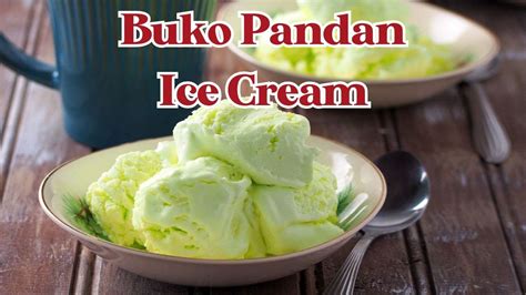 Buko Pandan Ice Cream - YouTube