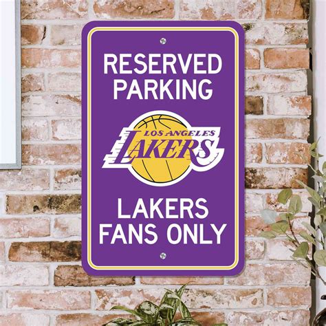 Los Angeles Lakers Parking Sign - Mymancave Store