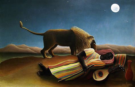 Henri Rousseau The Sleeping Gypsy Painting | Best Paintings For Sale