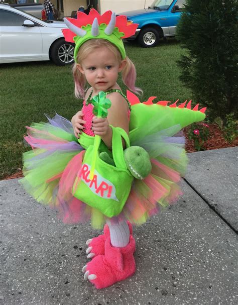 Lily’s triceratops dinosaur costume Dinosaur Halloween Costume, Halloween Safety, Baby Girl ...