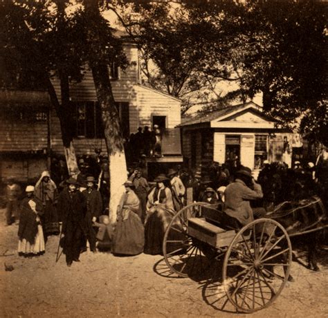 The Chubachus Library of Photographic History: Southern Civilians With Their Slaves in Line to ...