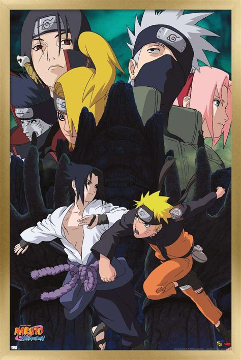 Naruto - Action Wall Poster, 22.375" x 34" Framed - Walmart.com