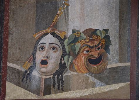 Theatre Masks, Roman Mosaic (Illustration) - World History Encyclopedia