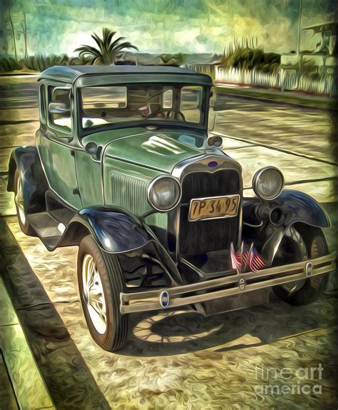 Old Car Painting by Gregory Dyer - Fine Art America