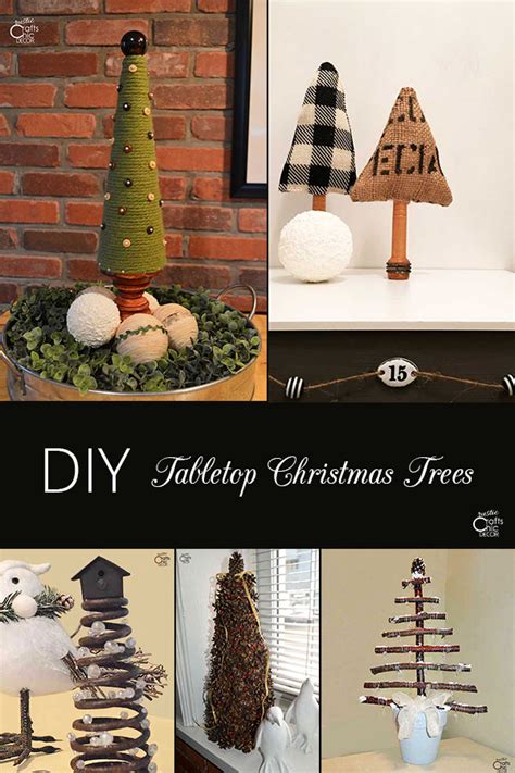 5 DIY Tabletop Christmas Tree Ideas - Rustic Crafts & DIY