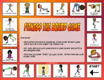 Fitness The Board Game - Distance Learning by Sport-folio | TpT