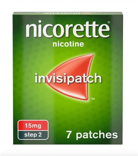 Nicorette InvisiPatch 15mg 7x Nicotine Patches Step 2 - MK Medicals UK