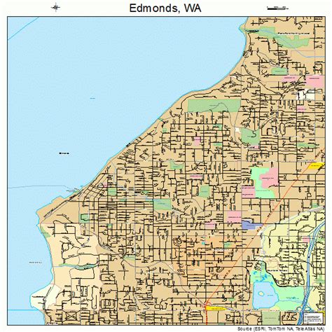 Edmonds Washington Street Map 5320750