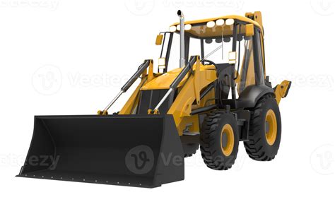 Yellow JCB tractor, excavator - heavy duty equipment vehicle 21351817 PNG