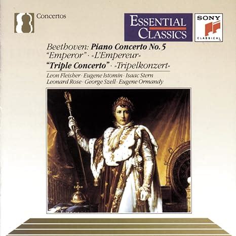 Amazon.com: Beethoven: Piano Concerto No. 5, Emperor / Triple Concerto (Essential Classics): CDs ...