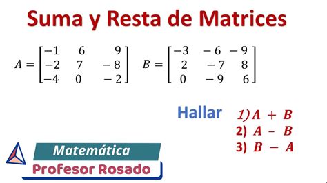 Ejercicios Suma Y Resta De Matrices - Image to u