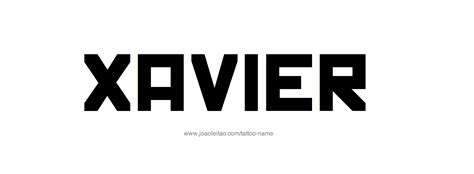 Xavier Name Tattoo Designs