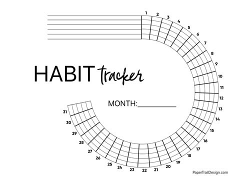 Printable Habit Trackers