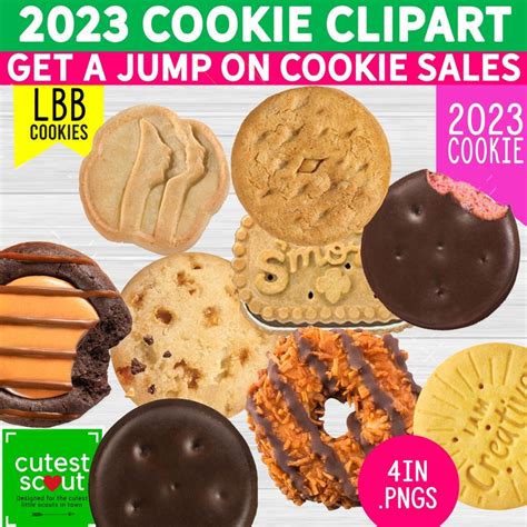 2023 Girl Scout Cookie Clip ART LBB Including NEW Cookie - Etsy