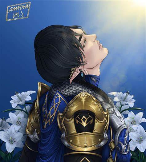 I finally finished my Aymeric fanart, since I got nostalgic while leveling my alt. : r/ffxiv