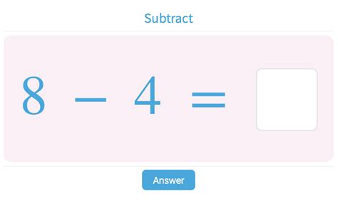 Subtraction - Practice with Math Games