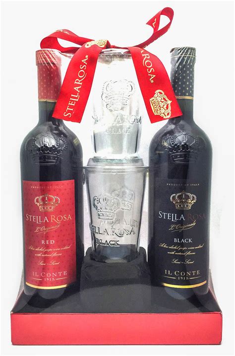 stella rosa gift set with glasses - Dewitt Eason