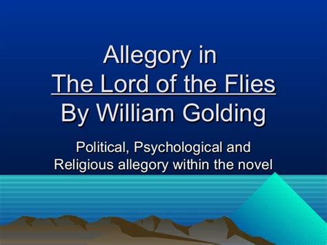 Allegory in Lord of the Flies