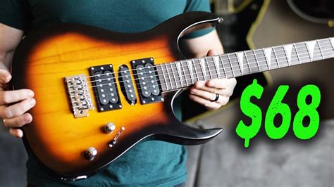 The $68 Shred Guitar! (Ibanez RG copy) - Demo / Review - Guitar Academies