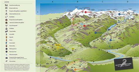 BERGFEX: Panoramic map Pitztaler Gletscher - Bergbahnen Rifflsee: Map ...