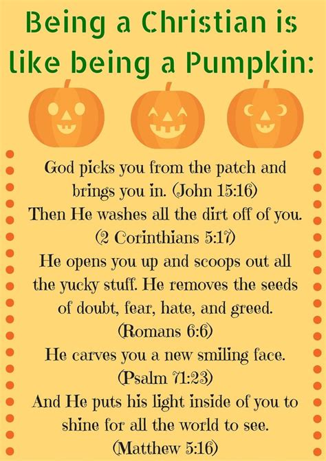 The Pumpkin Prayer Free Printable