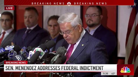 Sen. Menendez publicly addresses federal indictment – NBC New York