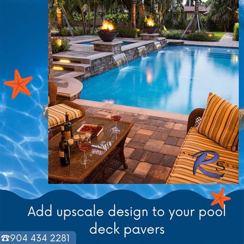 Add upscale design to your pool deck Pavers – R Souza Pavers