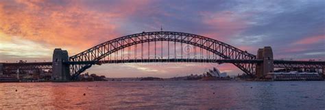 Sydney Harbour Bridge Panorama Stock Image - Image of wide, famous: 42161157