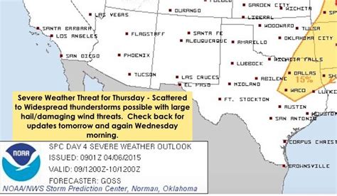 A few Severe Weather Threats This Week - Otherwise Warm and Dry