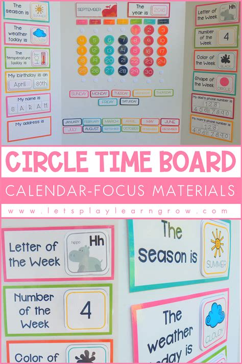 Our Homeschool Circle Time Board | Lets Play.Learn.Grow