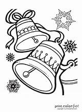 Christmas Bell Coloring Page sketch template