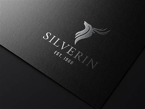 Premium Silver Logo Mockup by LendBrand on Dribbble