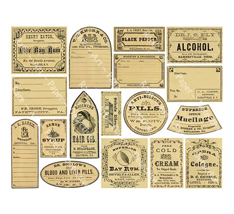 Pin on Apothecary Stickers, Druggist Labels, Pharmacy, Chemist, Junk Journaling