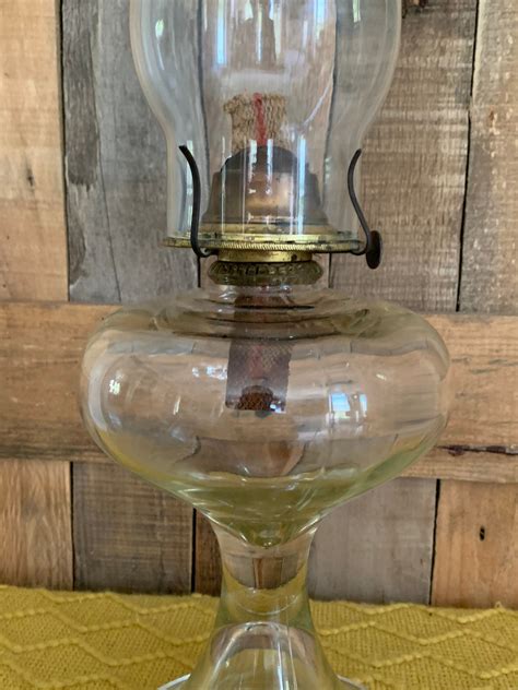 Vintage 20 P&A Mfg. Co. Glass Kerosene Oil Lamp-Eagle Brass | Etsy