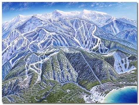 Heavenly Mountain Ski Map | Heavenly resort, Heavenly mountain resort ...