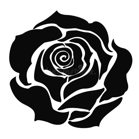 Black Rose Vector Flower Icon Stock Vector - Illustration of bouquet, style: 219394107