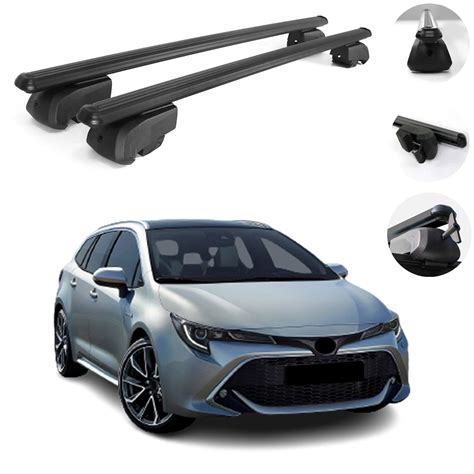 Roof Rail Rack For Toyota Corolla Touring Sports 2018-2023 Cross Bars Black Alu - Walmart.com