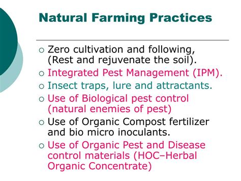 PPT - NATURAL ORGANIC and BIOLOGICAL FARMING PowerPoint Presentation, free download - ID:1261723