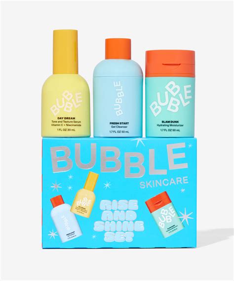 Bubble Skincare Rise & Shine 3 Step Holiday Set at BEAUTY BAY