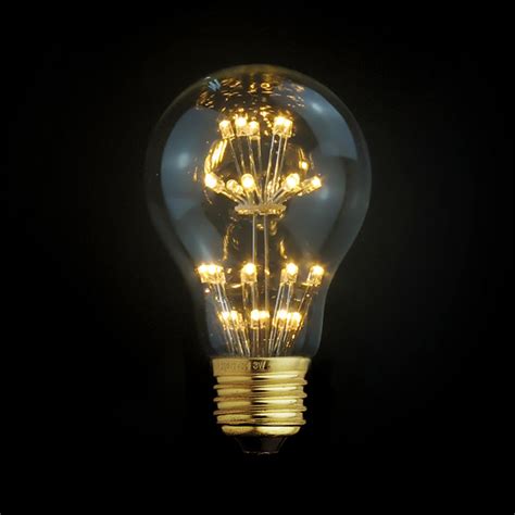 E27 LED Edison Fireworks Light Bulb // Type A - Light with Shade LED Edison Bulbs - Touch of Modern