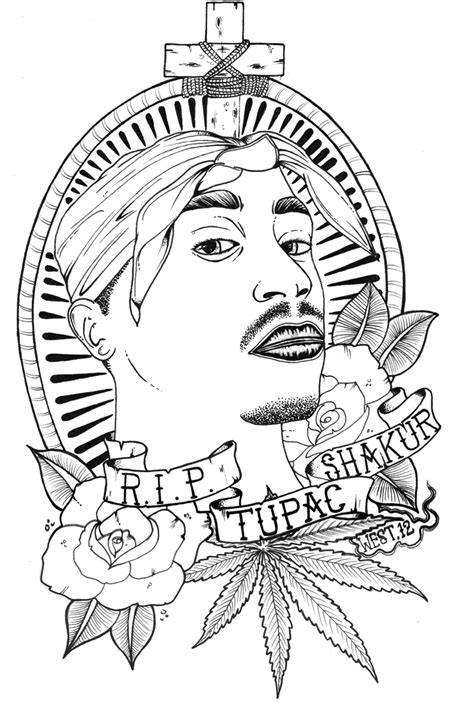 Tupac Coloring Pages Coloring Pages