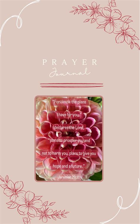 Prayer Journal With Bible Verses - Etsy