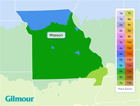 Missouri Planting Zones - Growing Zone Map | Gilmour