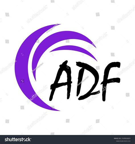 Adf Letters Digital Logo Illustration Stock Illustration 2109926825 ...