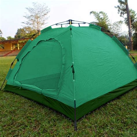 Barraca Monta Sozinha Automatica 4 Lugares Acampar Camping Verde - BRASLU