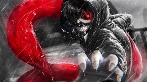 Ken Kaneki Rain Tokyo Ghoul Live Wallpaper - WallpaperWaifu