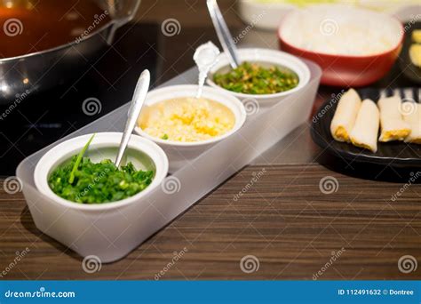 Set of Sauce for Shabu Shabu Style Stock Photo - Image of green, japan: 112491632