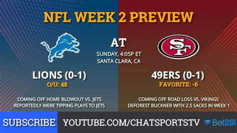 49ers vs. Lions: Preview, Prediction, Odds, & Key Matchups - YouTube