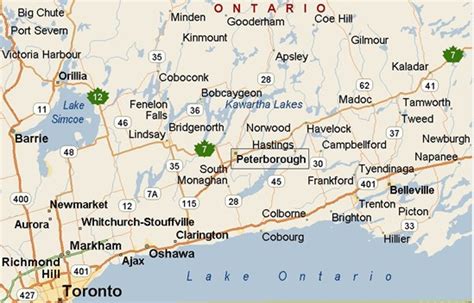 Where is Peterborough, Ontario? see area map & more