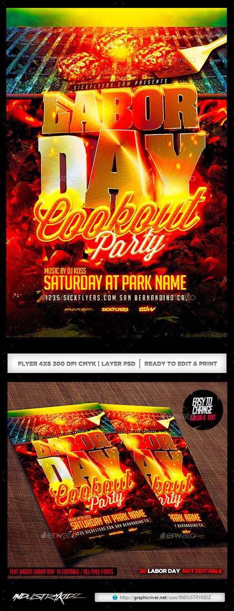 Cookout Flyer Template - Professional Sample Template Collection